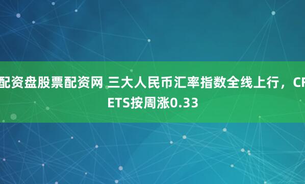 配资盘股票配资网 三大人民币汇率指数全线上行，CFETS按周涨0.33